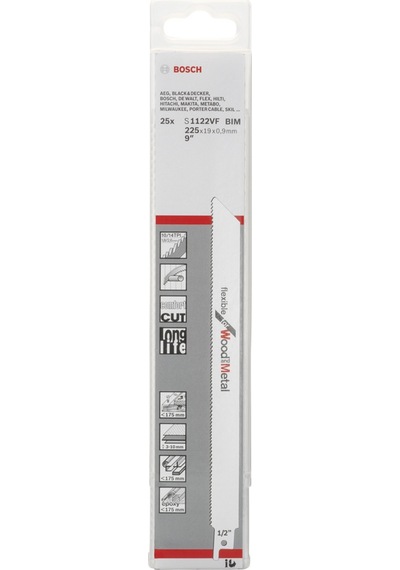 Bosch S 1122 VF Flexible Wood and Metal 25'li - 2608657559