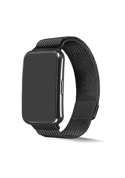 Zore Huawei Watch Fit Uyumlu Krd-01 Metal Kordon-siyah