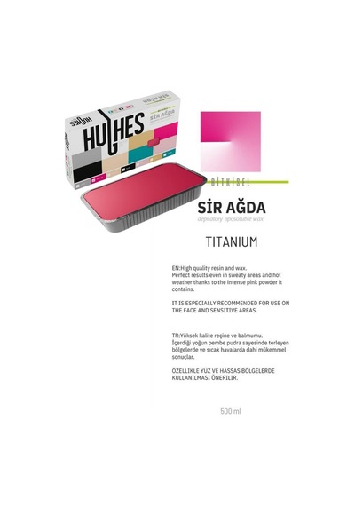 Hughes Profesyonel Kalıp Ağda 500 Ml Titanium Titanyum
