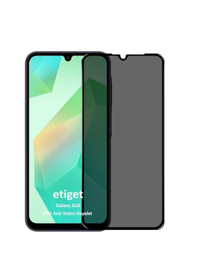 Samsung Galaxy Uyumlu A26 Esd Antı-statıc Hayalet Cam Ekran Koruyucu
