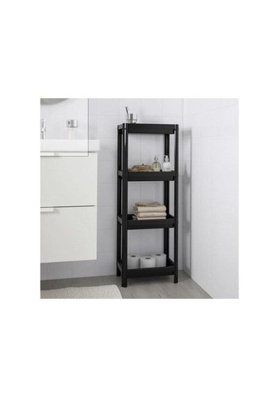 4 Katlı Siyah Bölmeli Banyo Raf Düzenleyici Nocolor-d9602114 - 254067211 Nocolor-d9602114