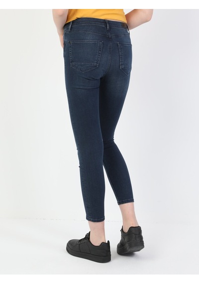 Colin's 759 Lara Orta Bel Dar Paça Super Slim Fit Koyu Mavi Kadın Jean Pantolon CL1048711_Q1.V1_DN40902 Koyu Mavi Colin's 759 Lara Orta Bel Dar Paça Super Slim Fit Koyu Mavi Kadın Jean Pantolon CL1048711_Q1.V1_DN40902 Koyu Mavi