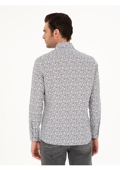 Cacharel Haki Slim Fit Uzun Kollu Gömlek Yeşil Cacharel Haki Slim Fit Uzun Kollu Gömlek Yeşil