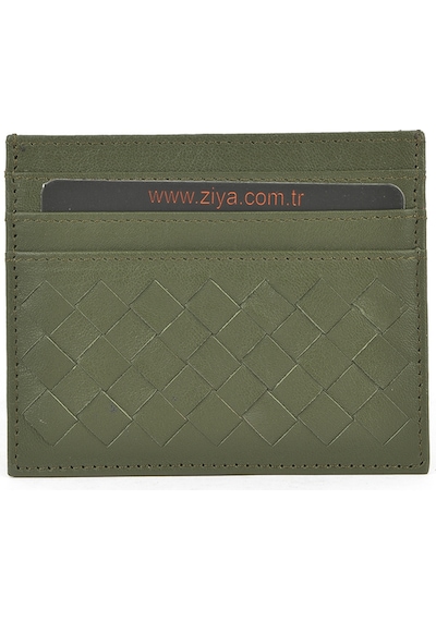 Ziya, Unisex Hakiki Deri Kartlık 1539852z05 Yeşil 1539852z05 630 Yeşil
