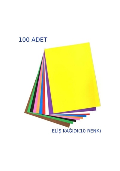 100 Adet A4 Elişi Kağıdı Karışık Renk