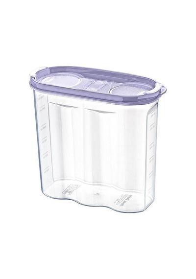 Buffer 2 Kapaklı Ölçekli Erzak Kuru Gıda Saklama Kutusu Kabı - 1,7 Litre - Sa935