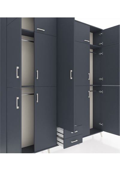 Arges Dolap 10 Raflı 2 Çekmeceli 4 Askılı 220x30x243 Antrasit-antrasit/antrasit Antrasıt/antrasıt Arges Dolap 10 Raflı 2 Çekmeceli 4 Askılı 220x30x243 Antrasit-antrasit/antrasit Antrasıt/antrasıt