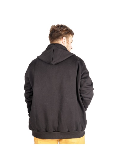 Mode Xl Erkek Sweatshirt Kapşonlu Zippered Basic 20543 Siyah 001 Mode Xl Erkek Sweatshirt Kapşonlu Zippered Basic 20543 Siyah 001