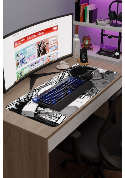 Hajime No Ippo Anime V4 - 90x40 Xxl Gaming Kauçuk Kaymaz Taban Mouse Pad Fare Altlığı