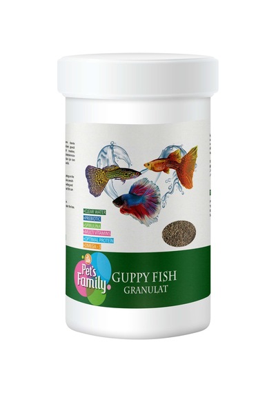 Techmrt Pets Family Guppy Fısh Granulat 250ml/110g