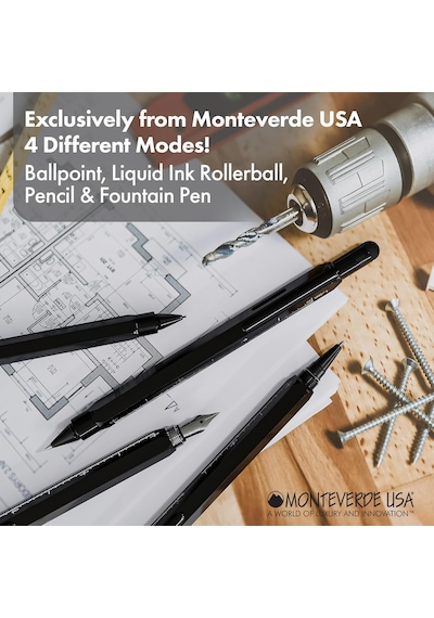 Monteverde Tool Pen Serisi Mv35232 Dk Toolpen Multifunction Siyah Diğer