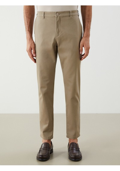 Lcwaıkıkı Classic Bej Dar Kalıp Erkek Chino Pantolon