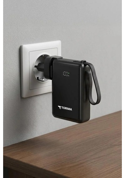 Taşınabilir Batarya Trm-1017 Siyah 22,5w Dijital Göstergeli Günlük Enerji Aktif Yaşam Çok Renkli