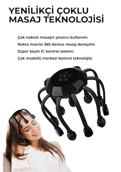 Robo Ahtapot Masaj Cihazı siyah