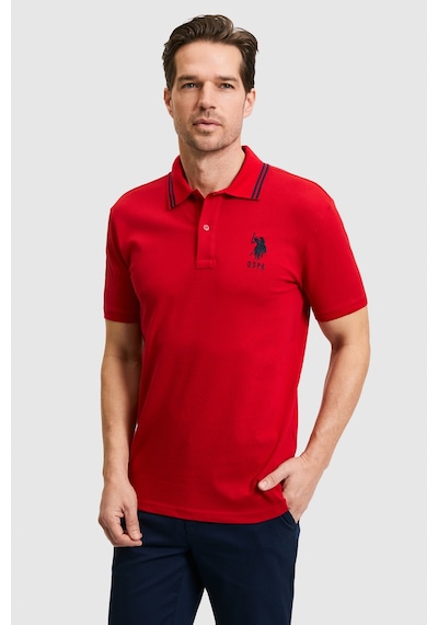 U.S. Polo Assn. U.s. Polo Assn. Erkek Polo T-shirt Pu-8728 Kırmızı