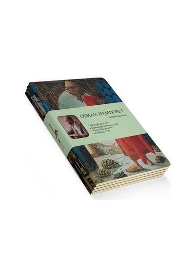 Retronote Osman Hamdi Bey 4'lü Defter Seti 3, Kaplumbağa Serisi, Çizgisiz, 64 Sayfa, 14x21cm, Standart Sku: Zeus8690010340467