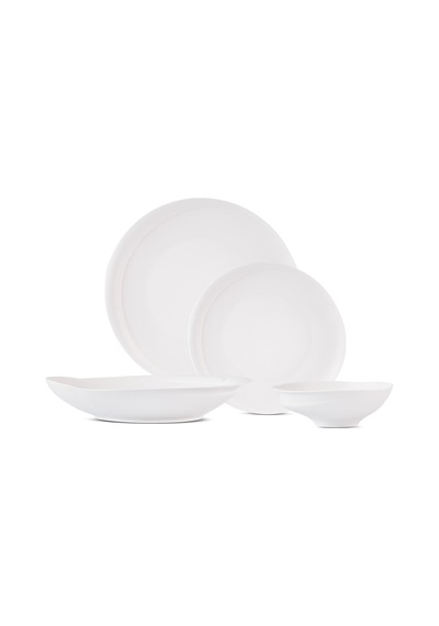 Aryıldız Venice White 24 Parça 6 Kişilik Yemek Takımı Renkli