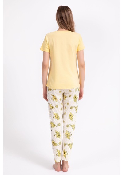 Rolypoly Sweet As Can Bee Açık Sarı Kadın Pijama Takımı 5274-29165 Açık Sarı