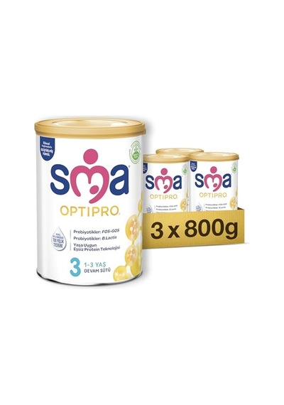 Optipro 3 Devam Sütü 1-3 Yaş, 800 G X 3 Adet