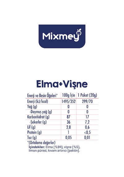 Vişne Meyve Barı 18 Adet Atıştırmalıklar Vegan, Glutensiz, Koruyucusuz 20gr X 18 Adet