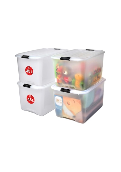 Tb-45 Kutu Seti, 45l, Şeffaf Çok Renkli