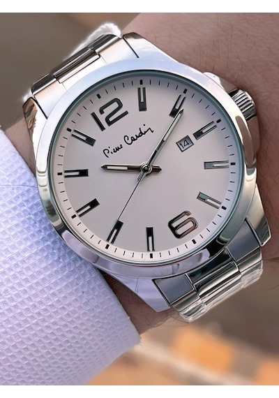 Pierre Cardin Damat Ve Nişan İçin 2 Yıl Garantili 3 Atm Suya Dayanıklı Erkek Kol Saati E.800411f02 Gri