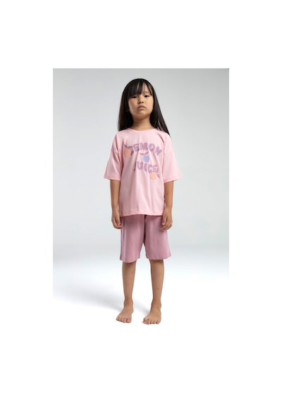 Rolypoly Kız Çocuk Pembe Bermuda Takım Rp3620-c-v2 Pembe