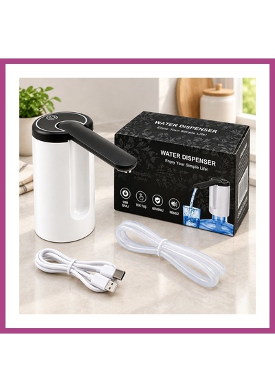 Gees Global Usb Şarjlı Otomatik Damacana Su Pompası 800mah Gbzs Çok Renkli