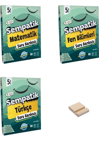 5. Sınıf Sempatik Matematik Fen Bilimleri Ve Türkçe Soru Bankası 3lü Set