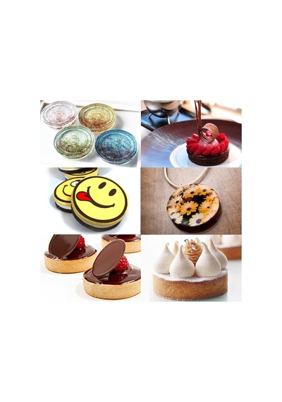Silikon 10cm X 3lü Yuvarlak Tart&kek Epoksi Için Bardak Altı Kalıbı Kahverengi