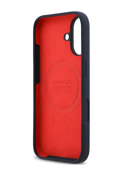 Apple Uyumlu iPhone 17  Kılıf Redbull Lisanslı M-safeli Kırmızı Halka Ve Logo Silikon Kapak Lacivert Lacivert