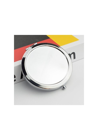 10 Adet 7cm Metal Kapaklı Minik El Aynası Gümüş Renk - 715514113 Diğer