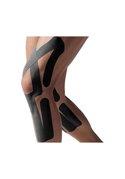 Sport Tape Siyah Renk Kinezyo Sporcu Bandı  Bandı 5 Metre X 5 Cm