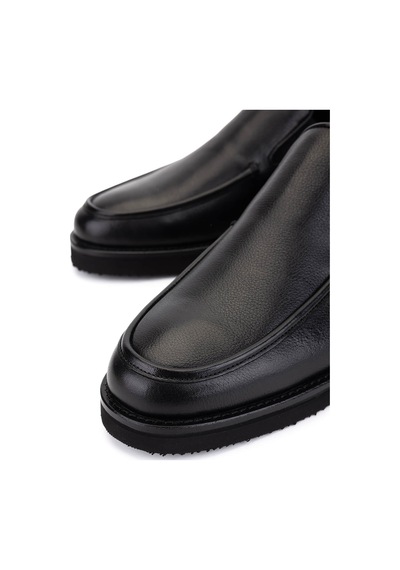 Tamer Tanca Erkek Hakiki Deri Siyah Loafer Ayakkabı 1008 3501 Erk Ayk Sk25-26 Sıyah Fltr Dz Siyah