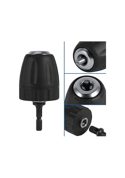 Bits Sap Adaptörlü 6204 0.8-10 MM 3/8''-24UNF Anahtarsız Plastik Mandren