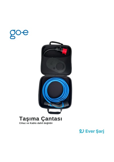 Go-E Charger Şarj Cihazı Ve Kablosu İçin Taşıma Çantası Siyah