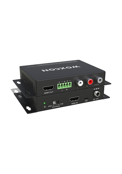 Woxcon Hdmı 2.0 4k 60hz 4:4:4 Repeater W Audio Extract De-embedder