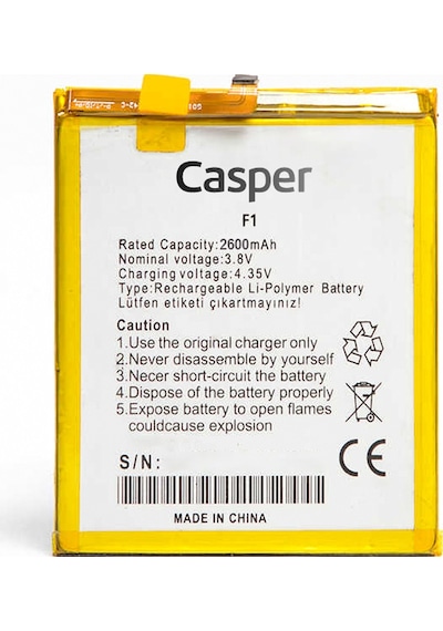Casper Vıa F1 Batarya 2600 Mah