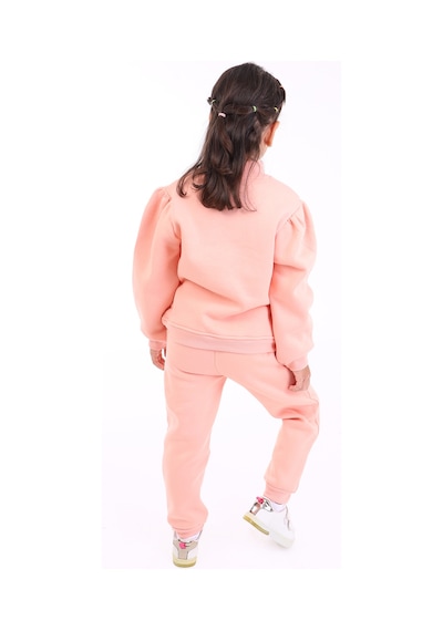 Toontoy Kids Toontoy Kız Çocuk Baskılı Eşofman Takım Turuncu