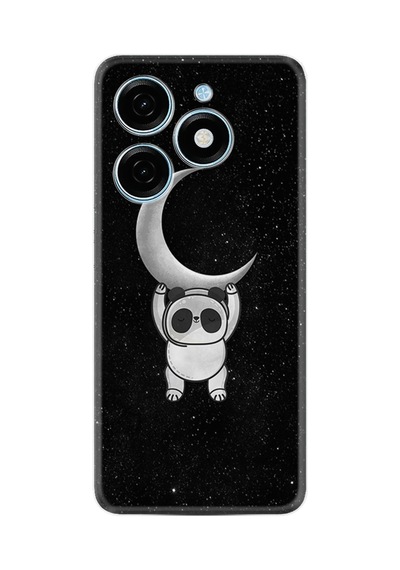 Tecno Spark 20 Spark 20c Kılıf Desenli Silikon Platinium Series Panda Moon 1811