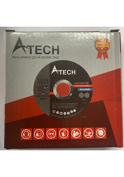 A Tech Inox Kesici Disk Taş 115X1.0X22.2Mm 25 Adet