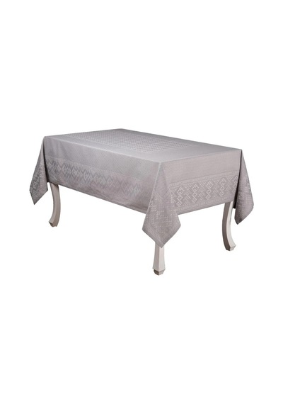 Ezgi Lüx Jakar Polycotton Kumaş Gri Masa Örtüsü 160x220 Cm - 1065 Çok Renkli