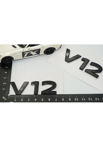 Dk Tuning Maybach V12 Çamurluk Yan Kanat Siyah Abs Yazı Logo Arma Seti -