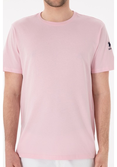 U.S. Polo Assn. Erkek Regular Fit Bisiklet Yaka Açık Pembe Basic Tişört 50305985-VR078 U.S. Polo Assn. Erkek Regular Fit Bisiklet Yaka Açık Pembe Basic Tişört 50305985-VR078