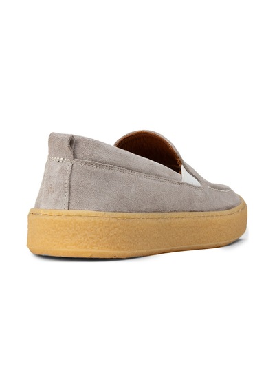 Deery Erkek Hakiki Süet Gri Loafer Ayakkabı - 02047mgrıc01
