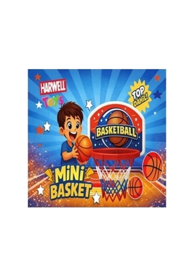 Çocuklar İçin Mini Basketbol Potası Seti Kapı Arkası Basketbol Oyunu Lacivert