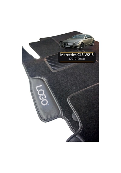 Oto Halı Paspas Seti Mercedes Cls Serisi W218 2010 2018 Uyumlu - Ecsiyahpaspas Kaymaz Taban