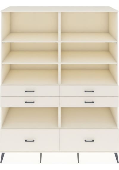 Kronos Gardrop 8 Raflı 6 Çekmeceli 176x59x221 Aytaşı-aytaşı Aytaşı