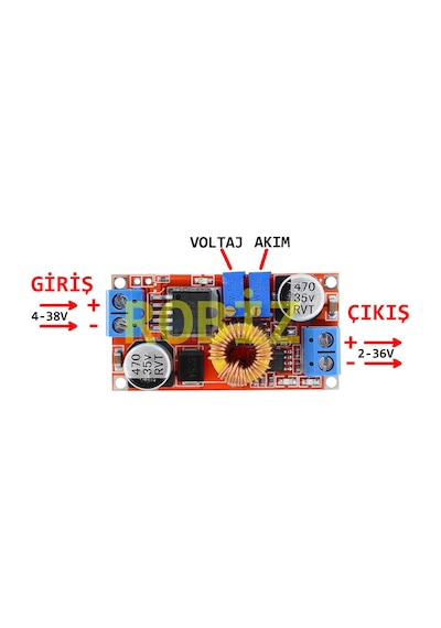 Xl4015 36V 5A Dc Dc Voltaj Düşürücü Ayarlanabilir Güç Kaynağı