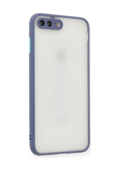 Apple iPhone  Uyumlu,  7 Plus Kılıf Montreal Silikon Kapak - Gri